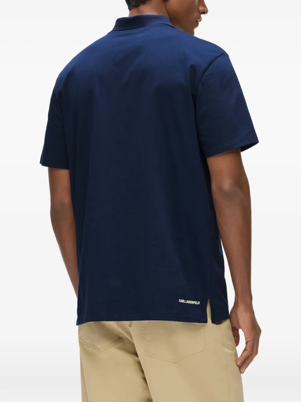 Karl Lagerfeld Ikon poloshirt Blauw