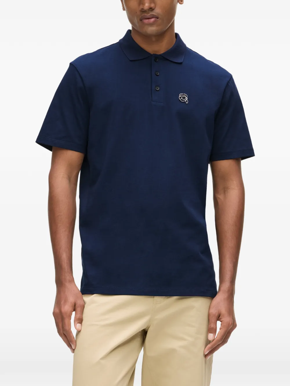 Karl Lagerfeld Ikon poloshirt Blauw