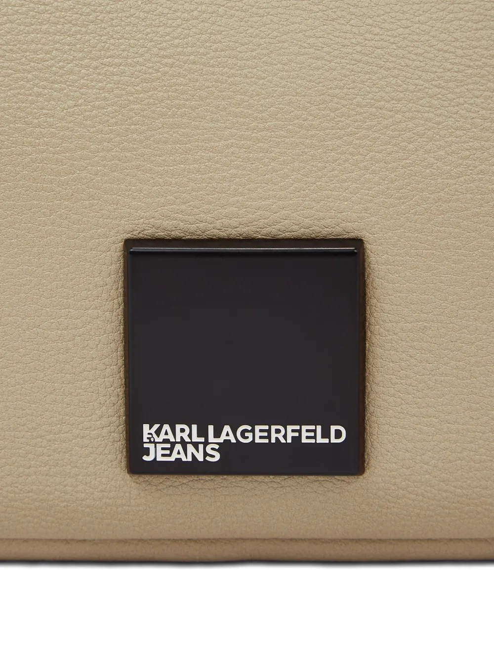 Karl Lagerfeld Jeans Box heuptas met logo en ritssluiting Beige