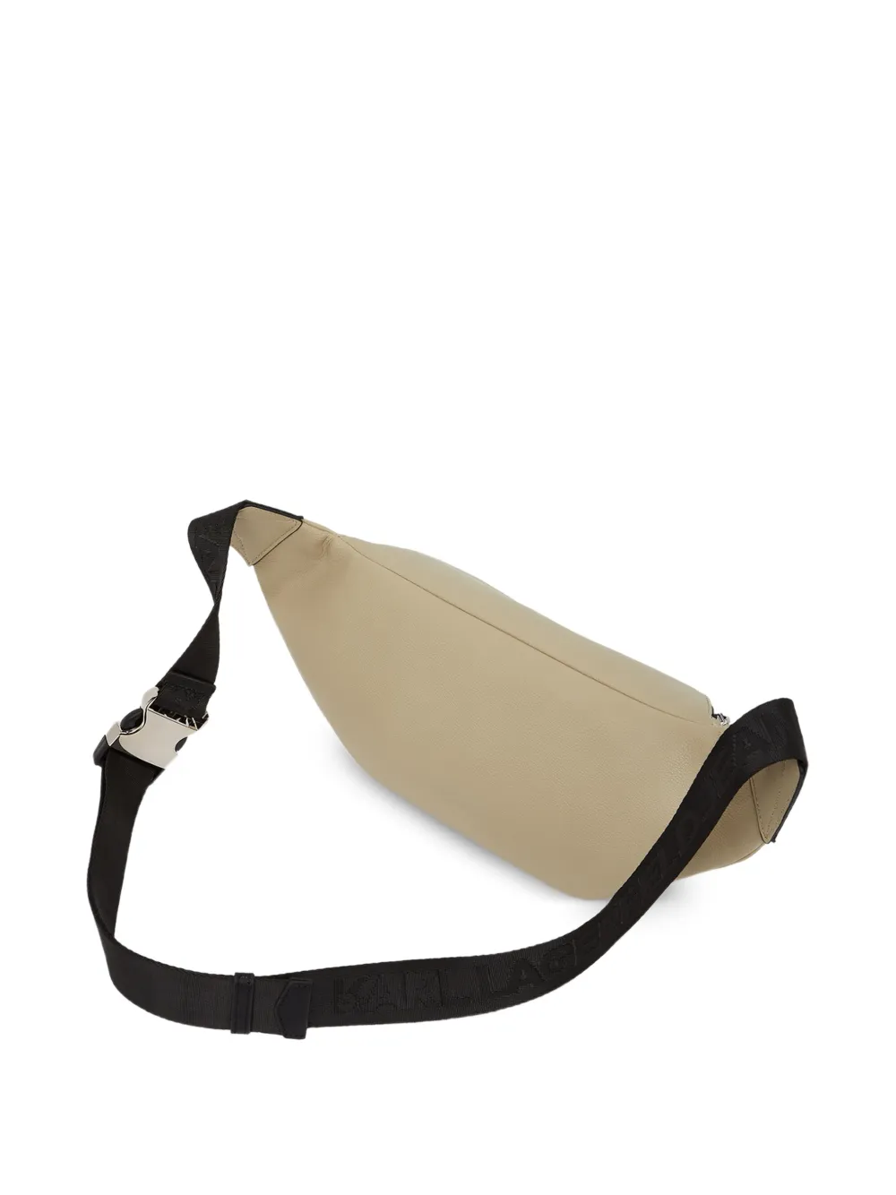 Karl Lagerfeld Jeans Box heuptas met logo en ritssluiting Beige
