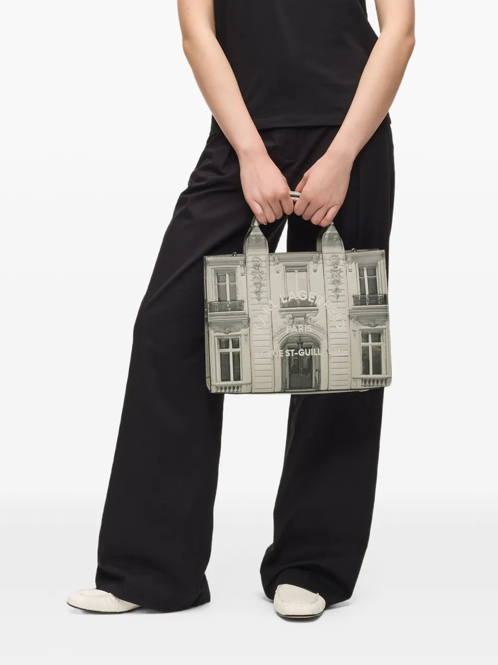 Karl Lagerfeld Borsa tote Rue St-Guillaume Maison media - Toni neutri