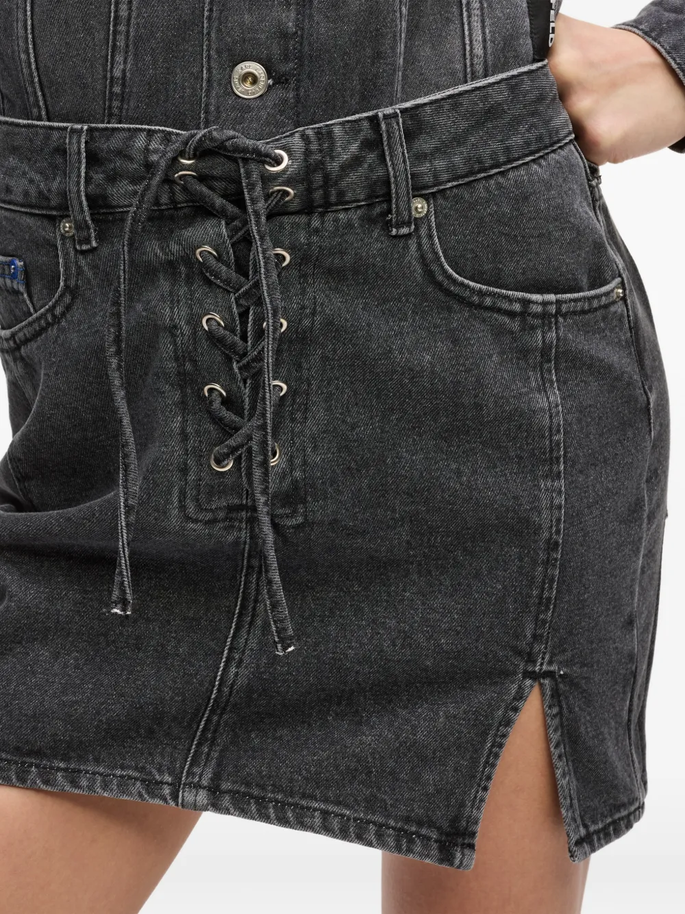 Karl Lagerfeld Jeans Denim rok Grijs