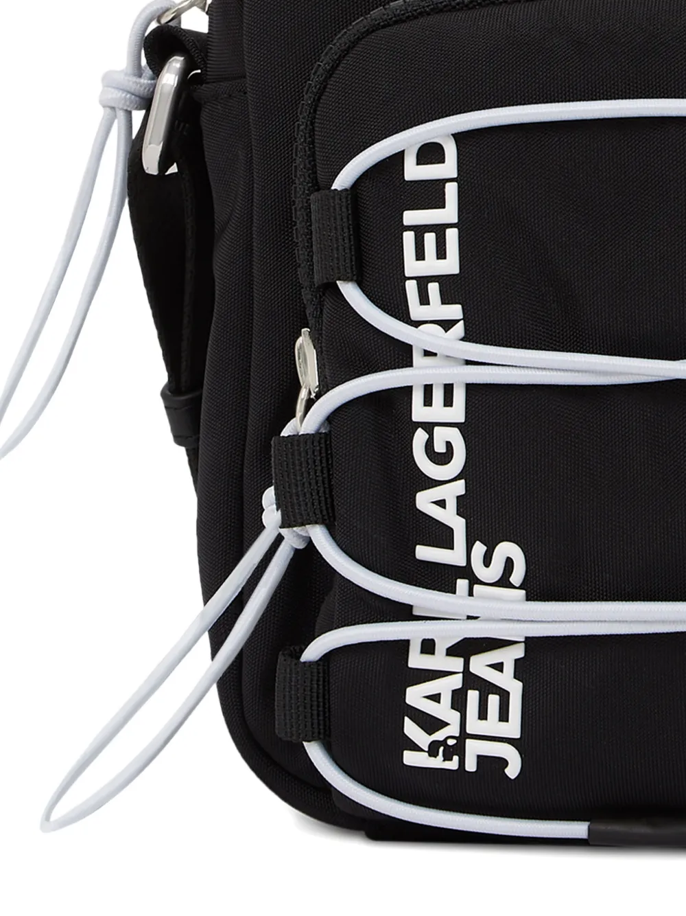 Karl Lagerfeld Jeans String Utility Reporter menssager tas Zwart