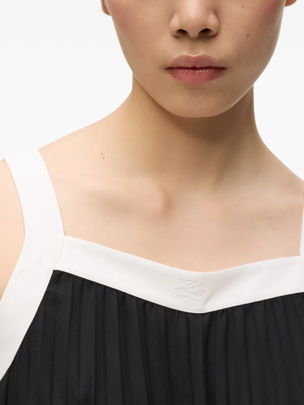 Karl Lagerfeld Geplooid jumpsuit Zwart