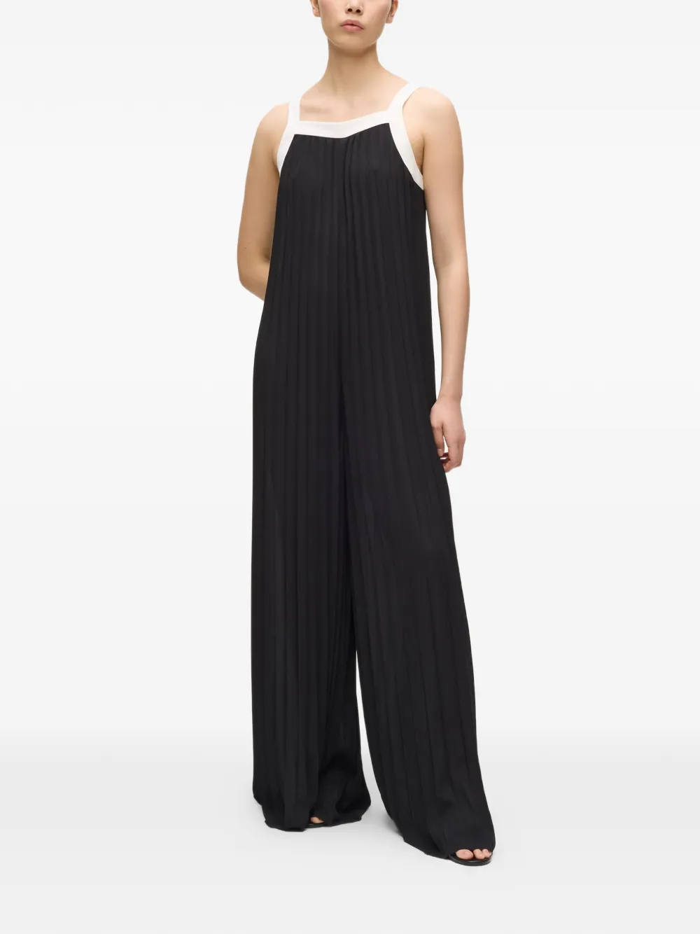 Karl Lagerfeld Geplooid jumpsuit Zwart