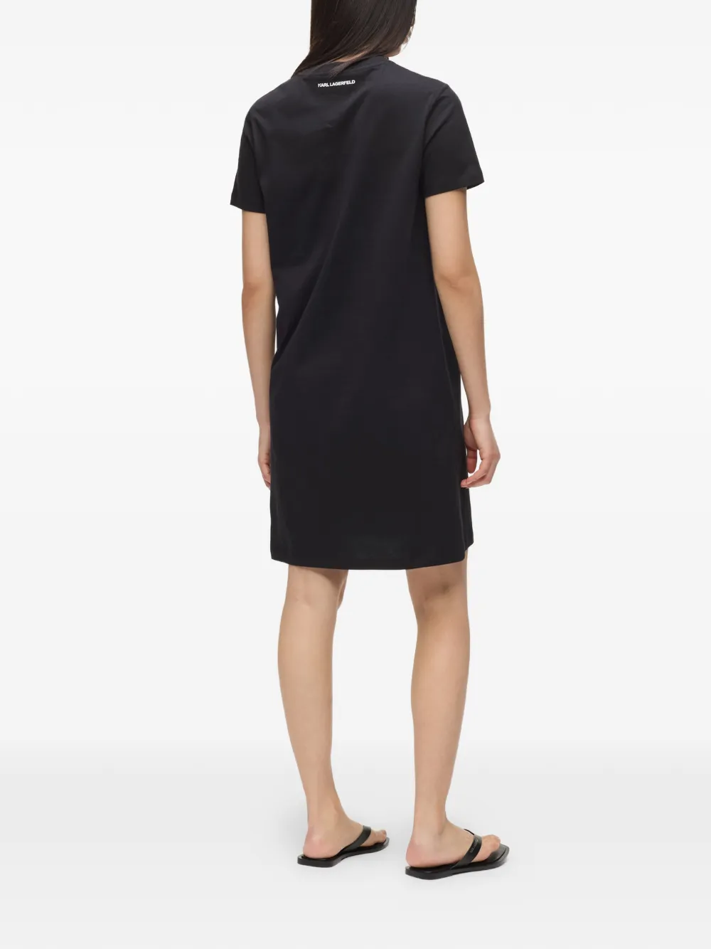 Karl Lagerfeld Rue St. Guillaume T-shirten mini-jurk Zwart