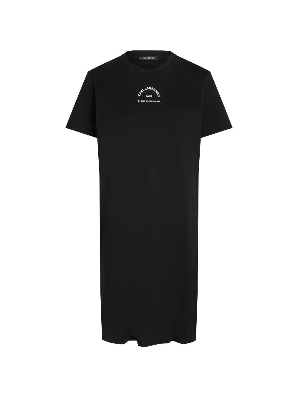 Karl Lagerfeld Abito corto modello T-shirt Rue St. Guillaume - Nero