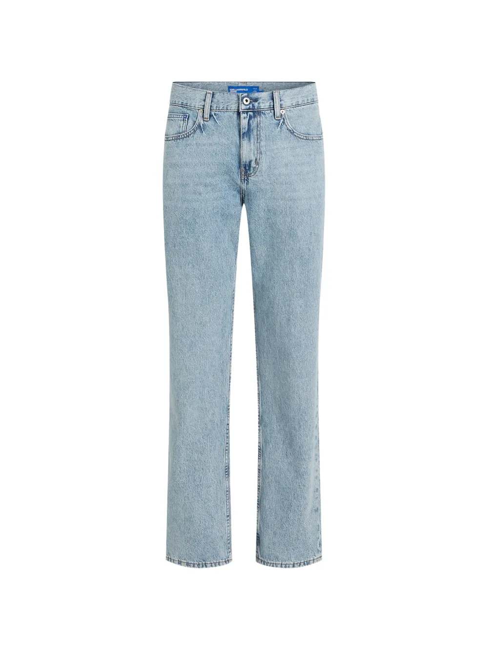 Karl Lagerfeld Jeans Jeans dritti con lavaggio acido - Blu
