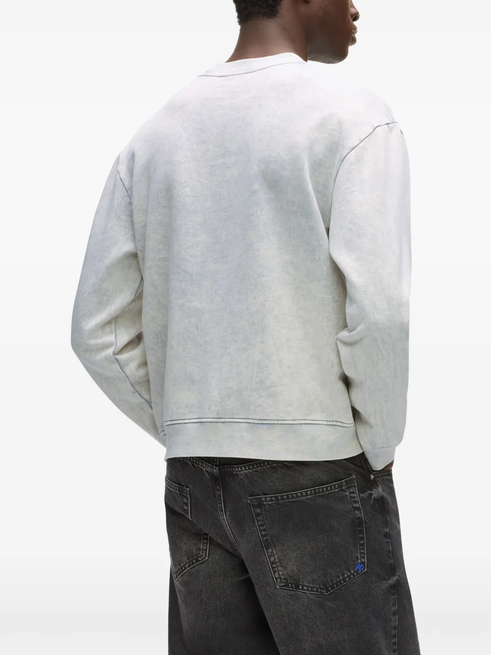 Karl Lagerfeld Jeans Sweater met ronde hals Grijs