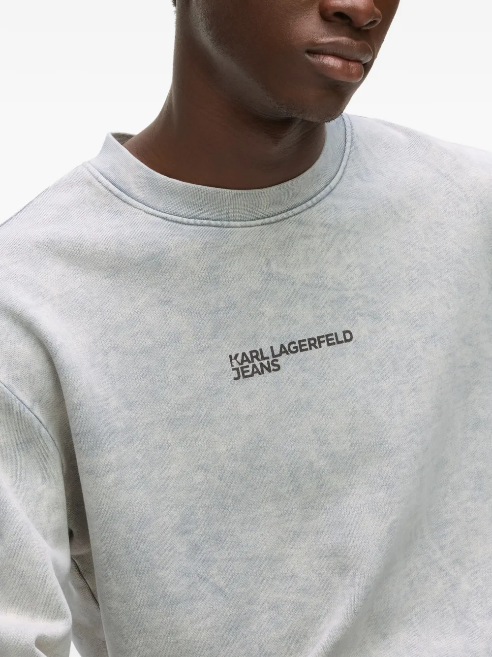 Karl Lagerfeld Jeans Sweater met ronde hals Grijs