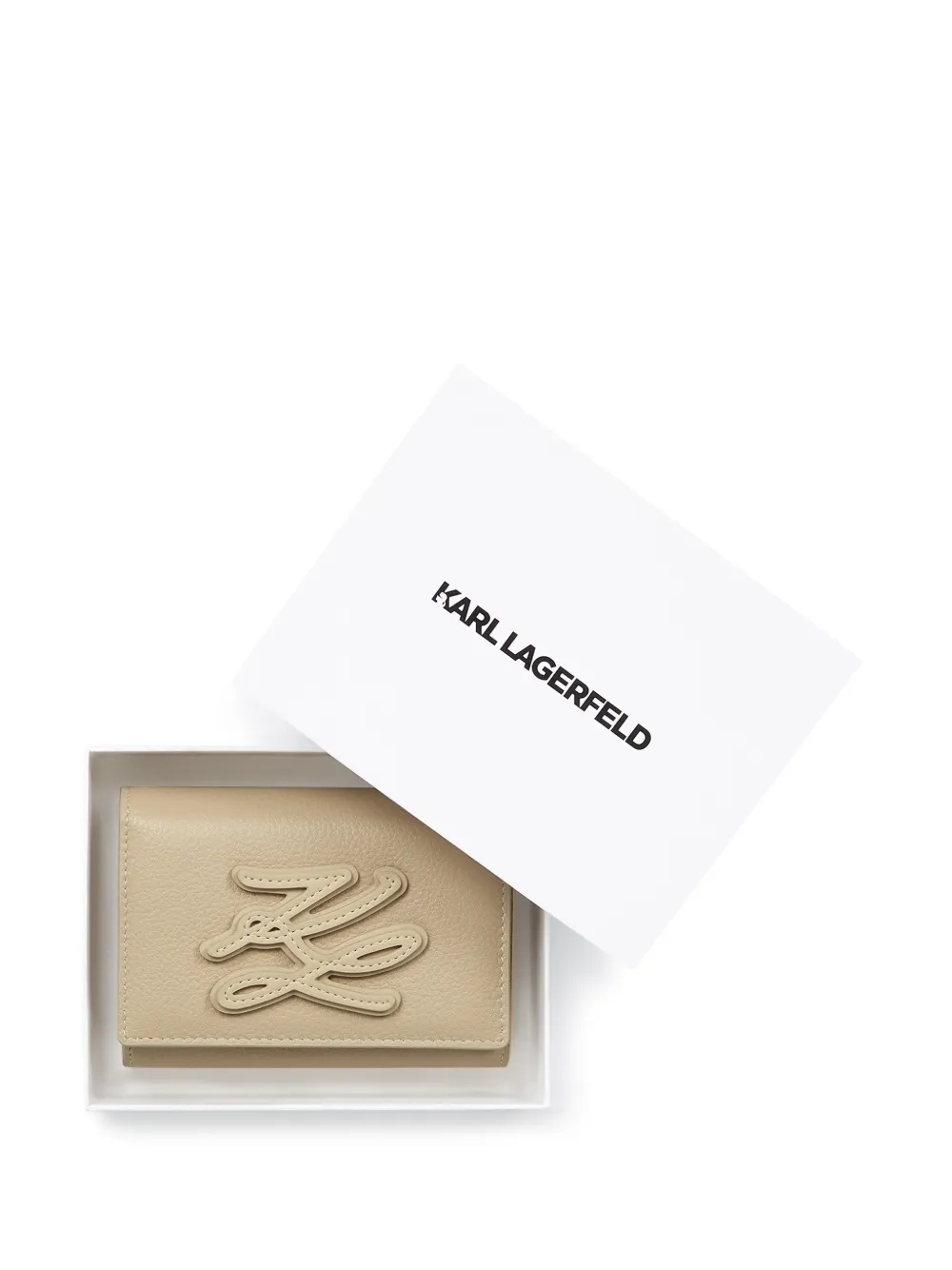 Karl Lagerfeld K Autograph medium portemonnee Beige