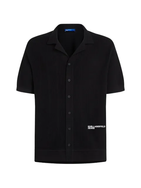 Karl Lagerfeld Jeans chemise à boutonnière sur le devant