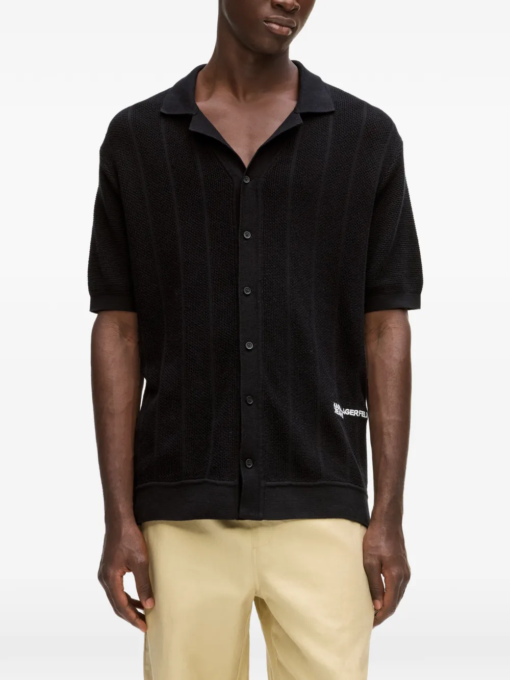  Karl Lagerfeld Jeans Buttoned Shirt - Black 