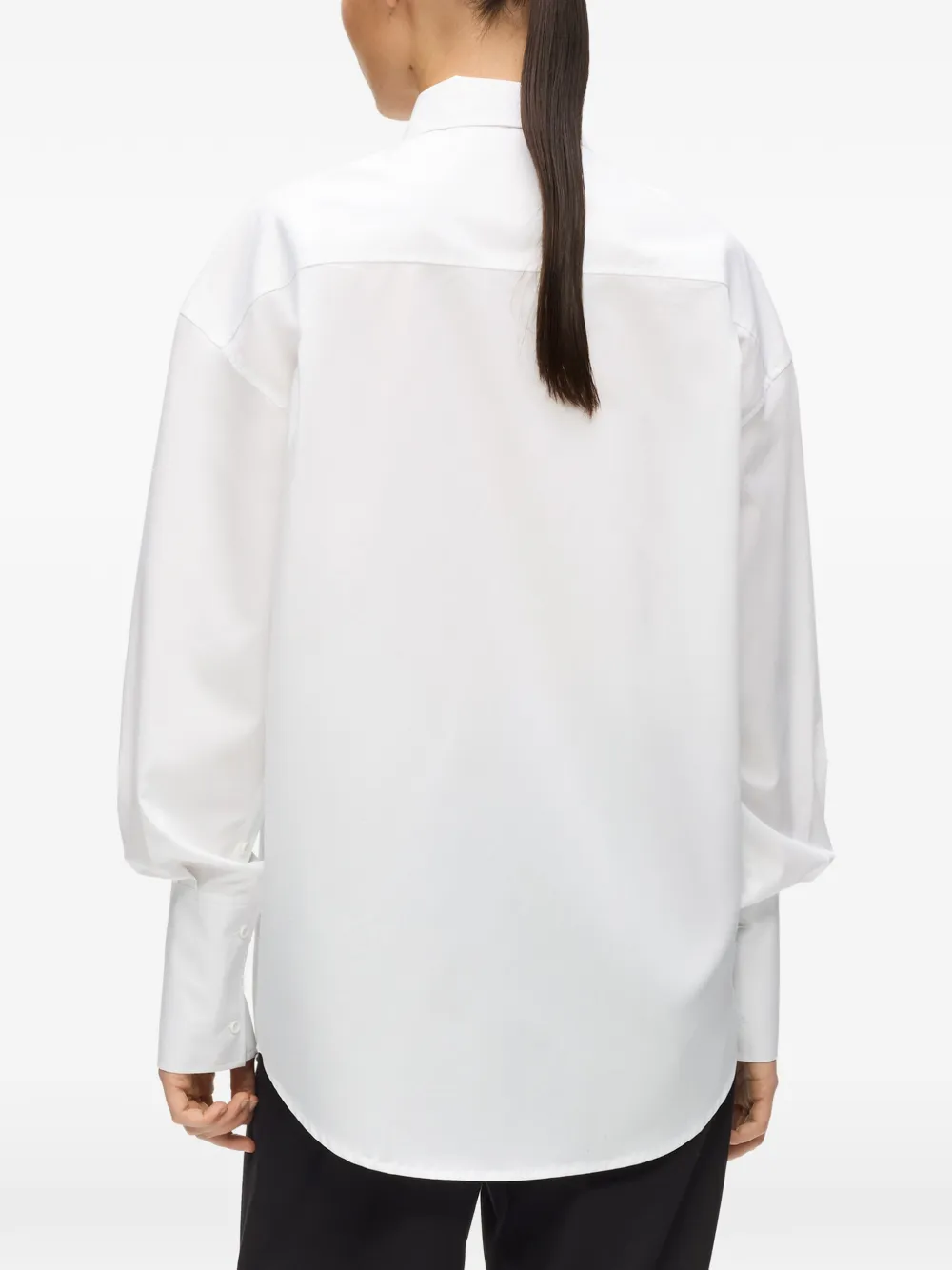 Karl Lagerfeld x Amber Valletta blouse met kenmerkend detail Wit