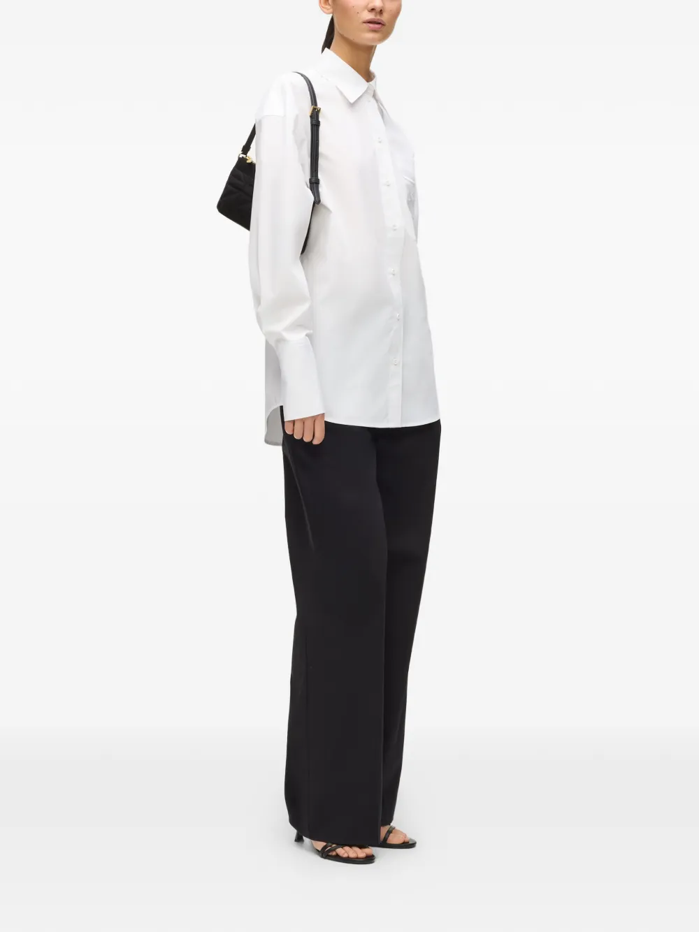 Karl Lagerfeld x Amber Valletta blouse met kenmerkend detail Wit