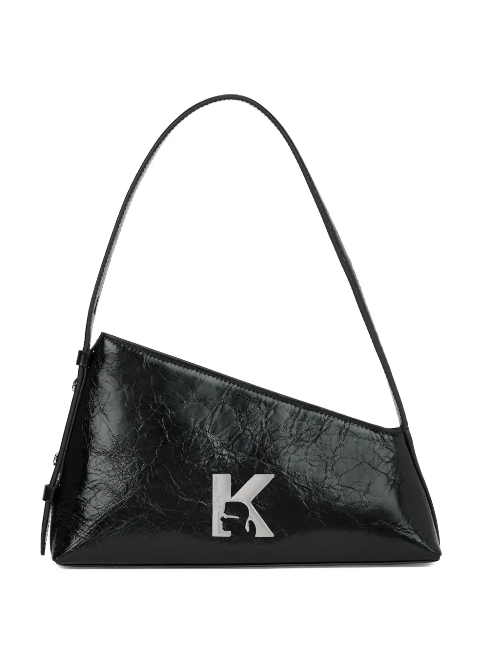 Karl Lagerfeld Jeans Borsa a spalla in pelle - Nero