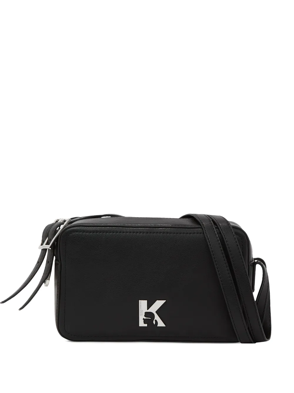 Karl Lagerfeld Jeans Borsa a tracolla con placca logo - Nero