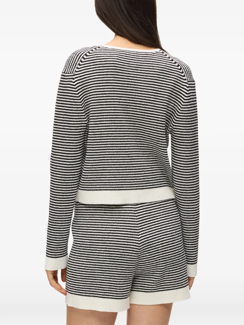 Karl Lagerfeld Ikon gestreept vest Zwart