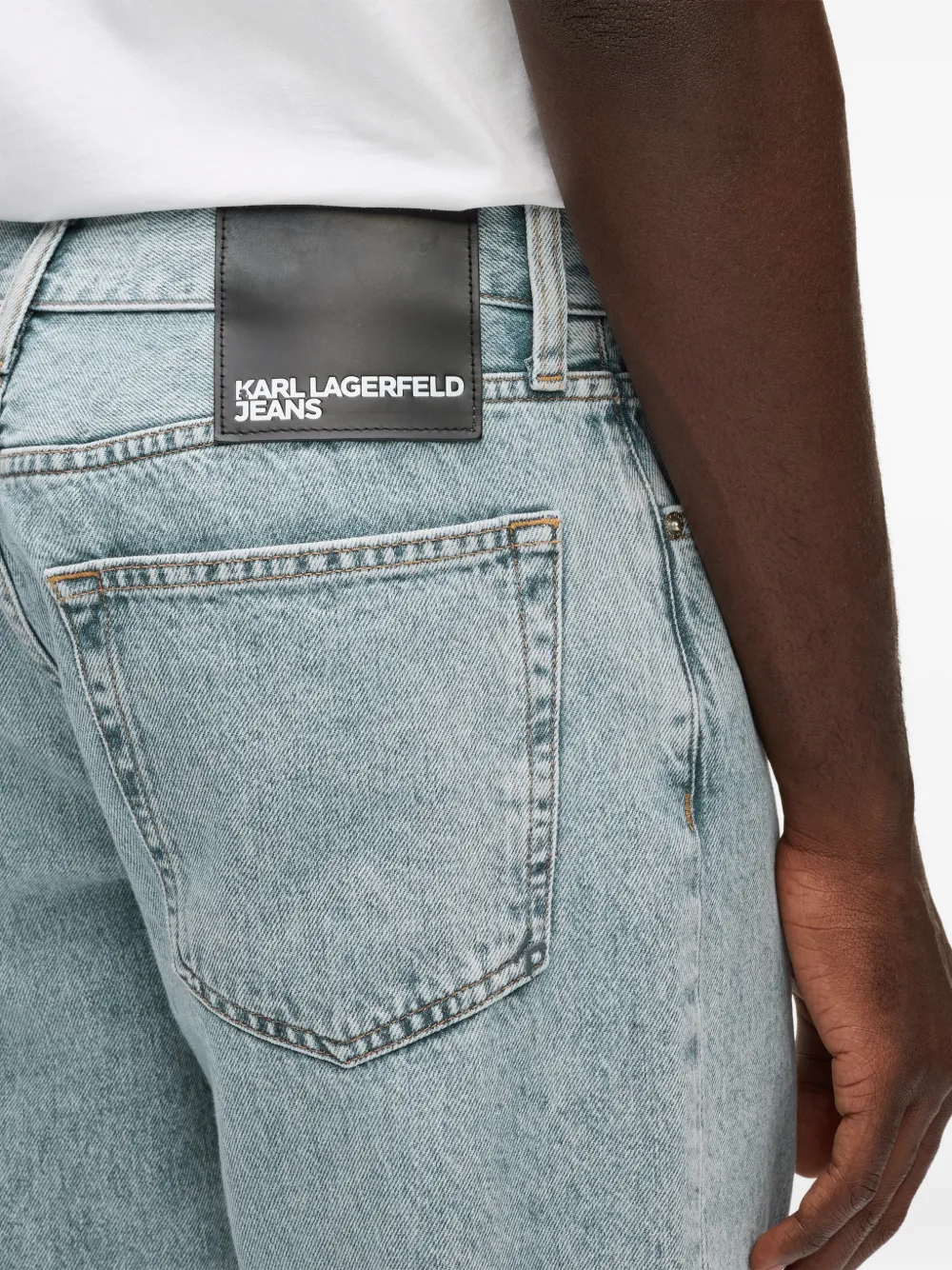 Karl Lagerfeld Jeans met vijf zakken Blauw
