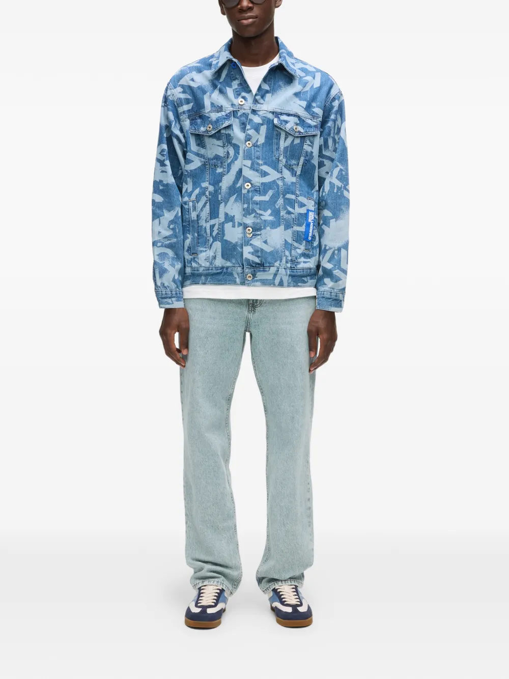 Karl Lagerfeld Jeans met vijf zakken Blauw
