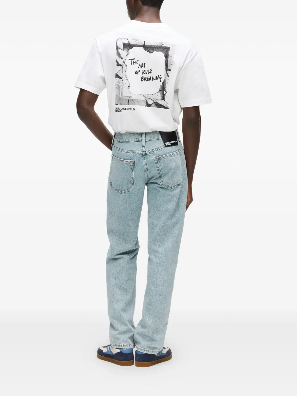 Karl Lagerfeld Jeans met vijf zakken Blauw