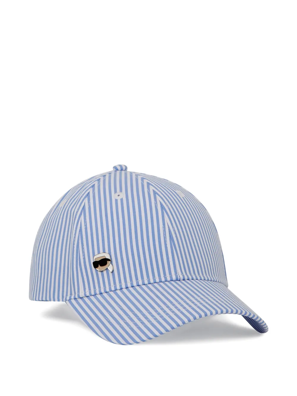 Karl Lagerfeld Cappello da baseball a righe - Blu