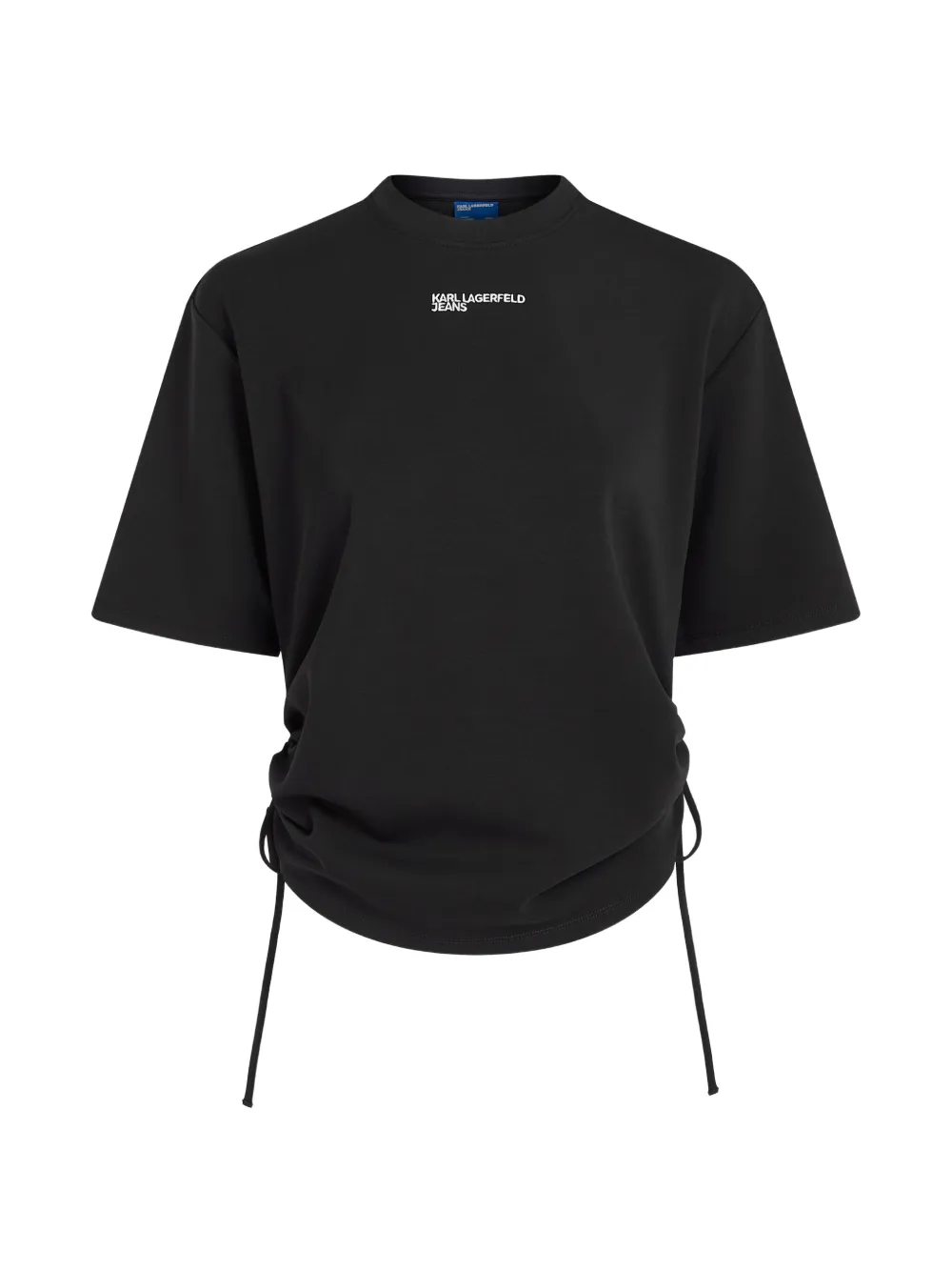 Karl Lagerfeld Jeans T-shirt con nodo - Nero