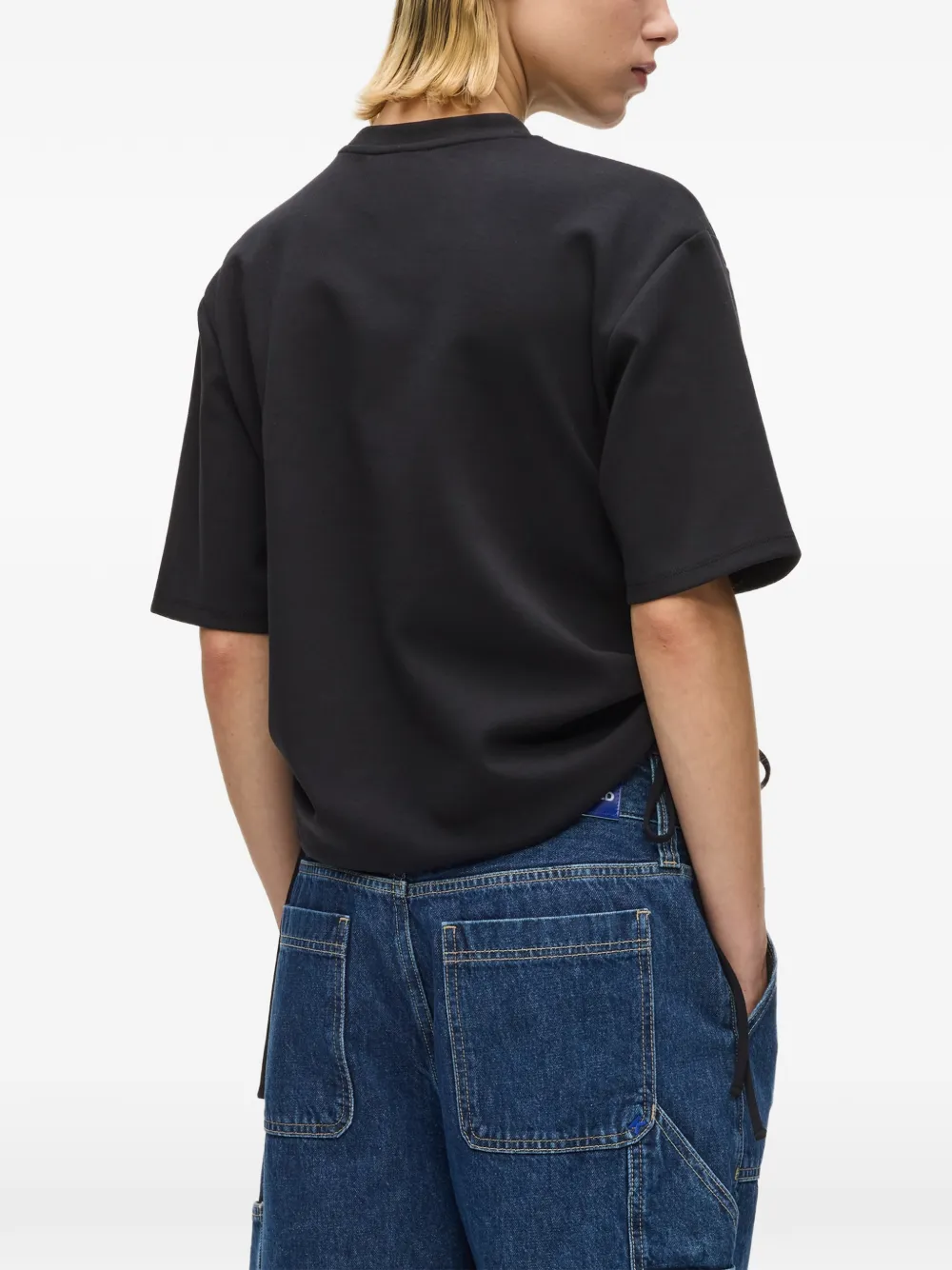 Karl Lagerfeld Jeans T-shirt met stropdas Zwart
