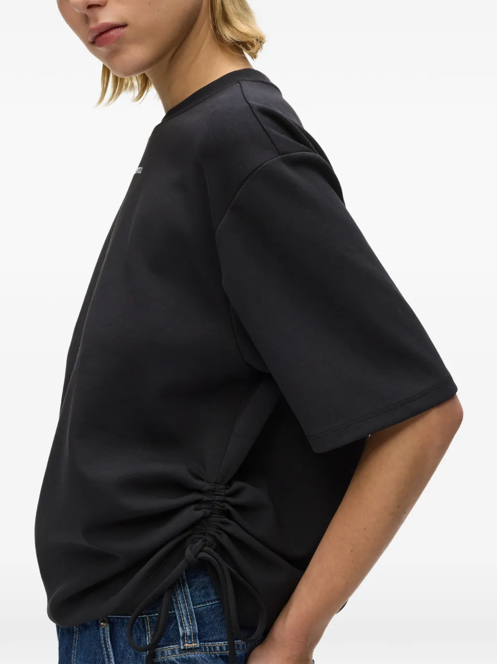Karl Lagerfeld Jeans T-shirt met stropdas Zwart