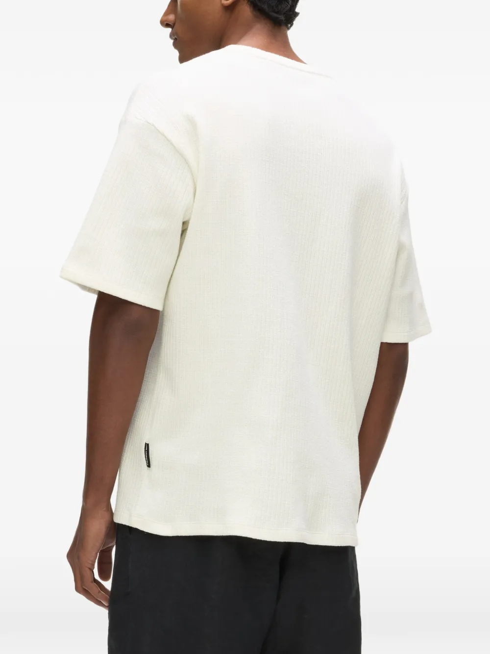 Karl Lagerfeld Getextureerd T-shirt met monogram Beige
