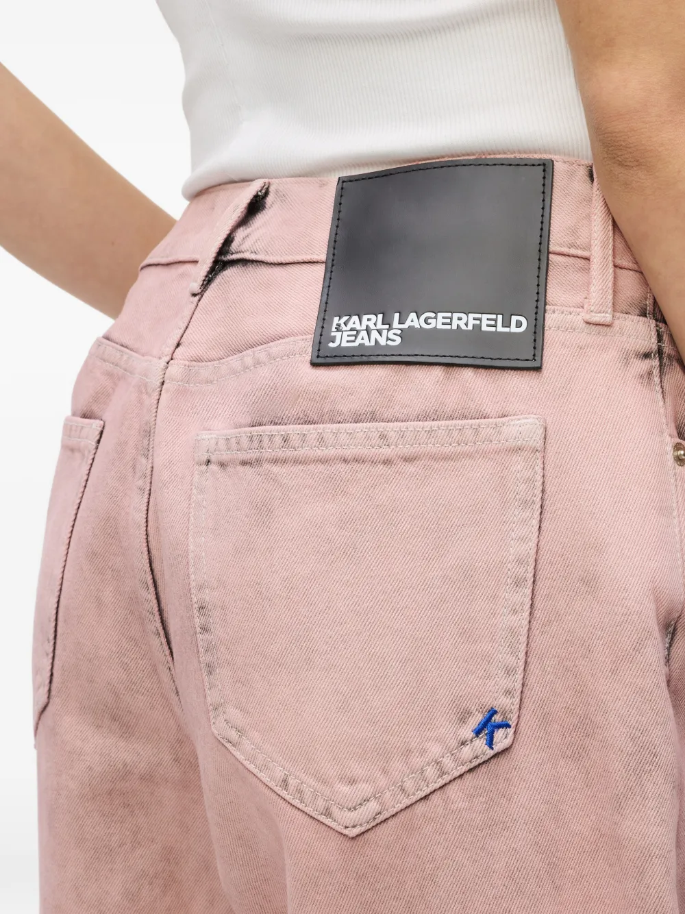 Karl Lagerfeld Jeans met vijf zakken Roze