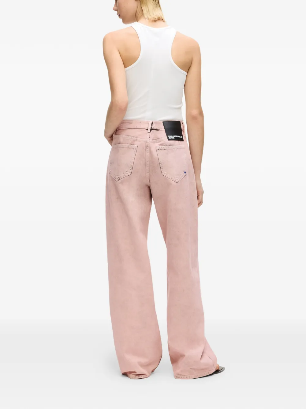 Karl Lagerfeld Jeans met vijf zakken Roze