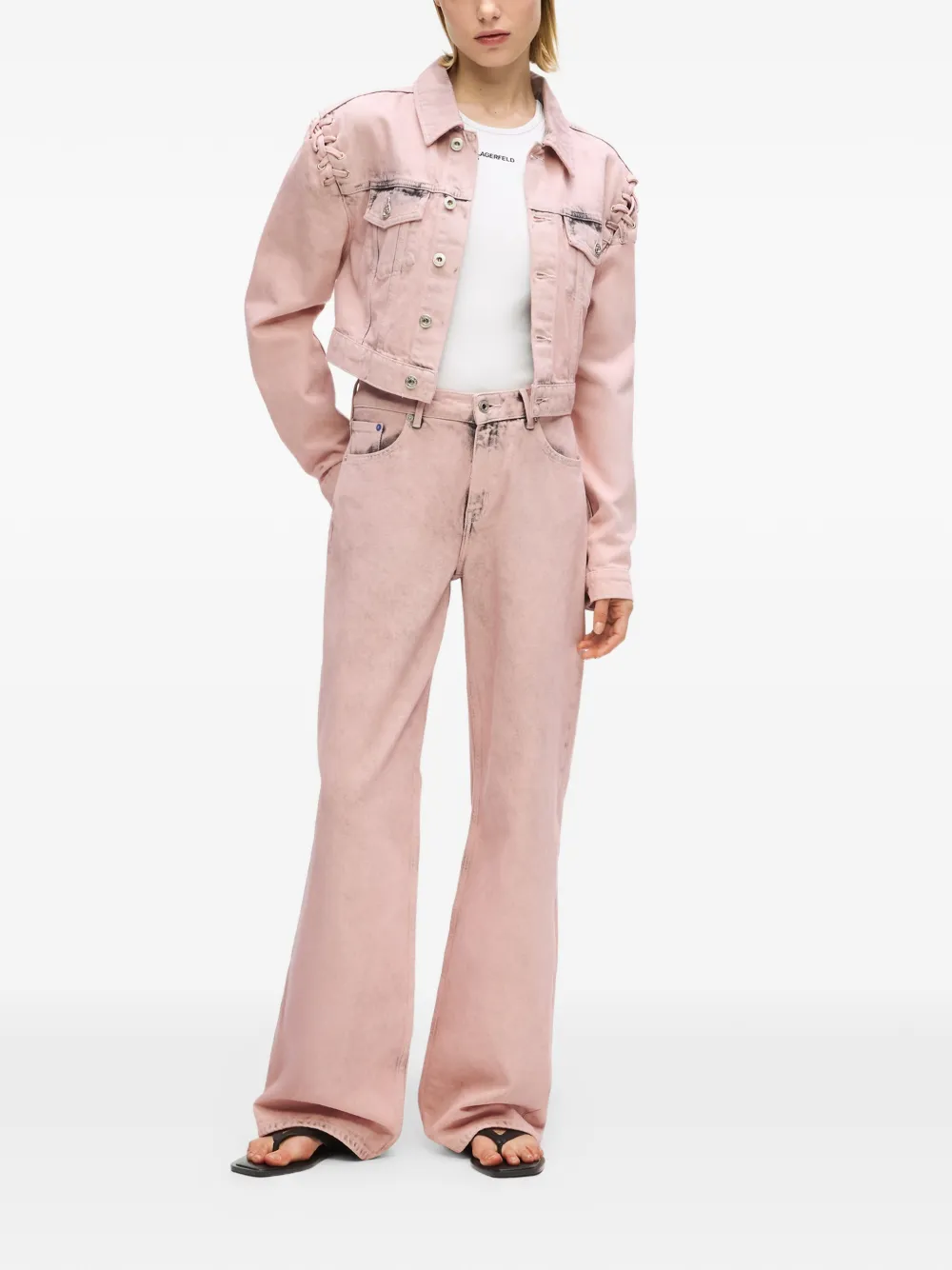 Karl Lagerfeld Jeans met vijf zakken Roze