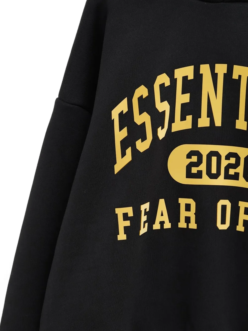 FEAR OF GOD ESSENTIALS Hoodie met logoprint Zwart