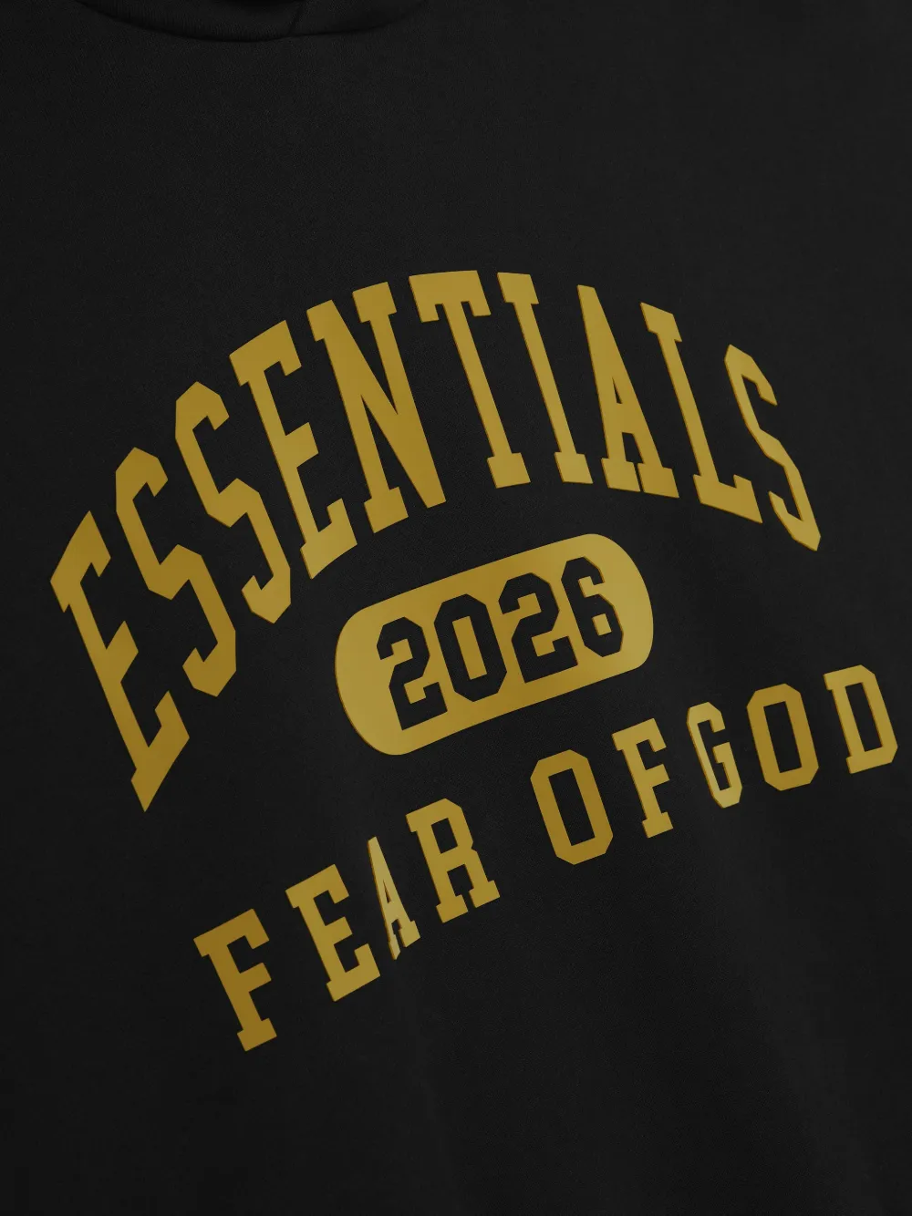 FEAR OF GOD ESSENTIALS Hoodie met logoprint Zwart