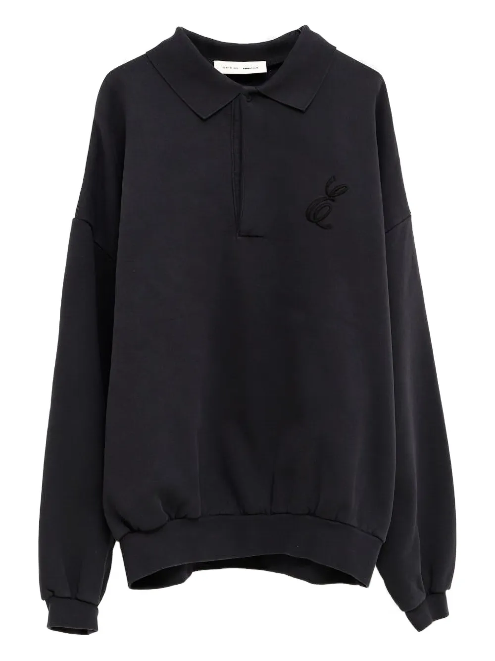 FEAR OF GOD ESSENTIALS embroidered-logo polo shirt - Nero
