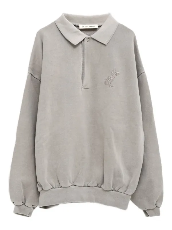 FEAR OF GOD ESSENTIALS Camisa Polo Com Bordado | Cinza | FARFETCH BR
