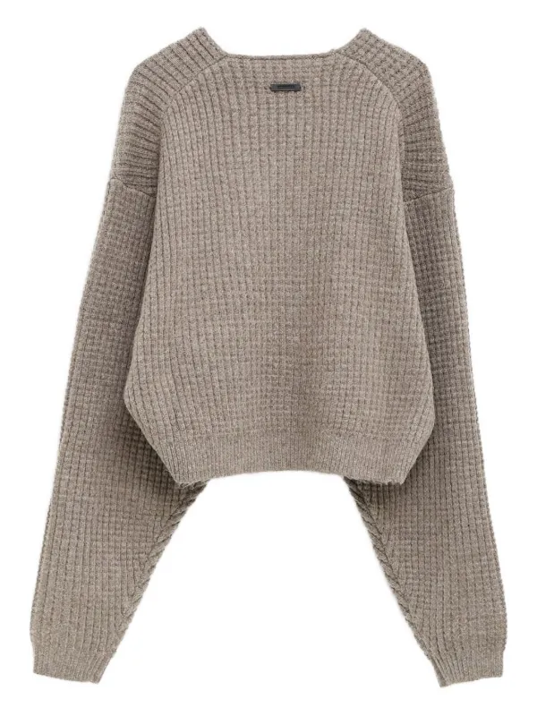 FEAR OF GOD ESSENTIALS waffle-knit Sweater | Neutrals | FARFETCH AO