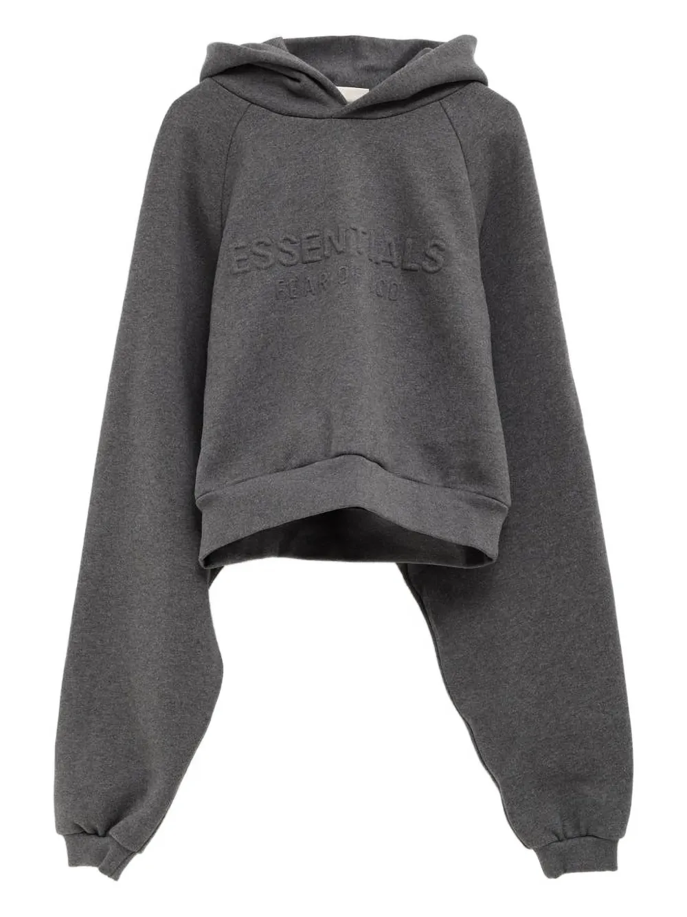 FEAR OF GOD ESSENTIALS 90s embossed-logo hoodie - Grigio