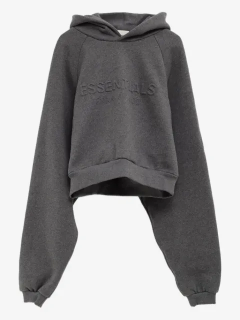FEAR OF GOD ESSENTIALS هودي 90s بنقش شعار الماركة