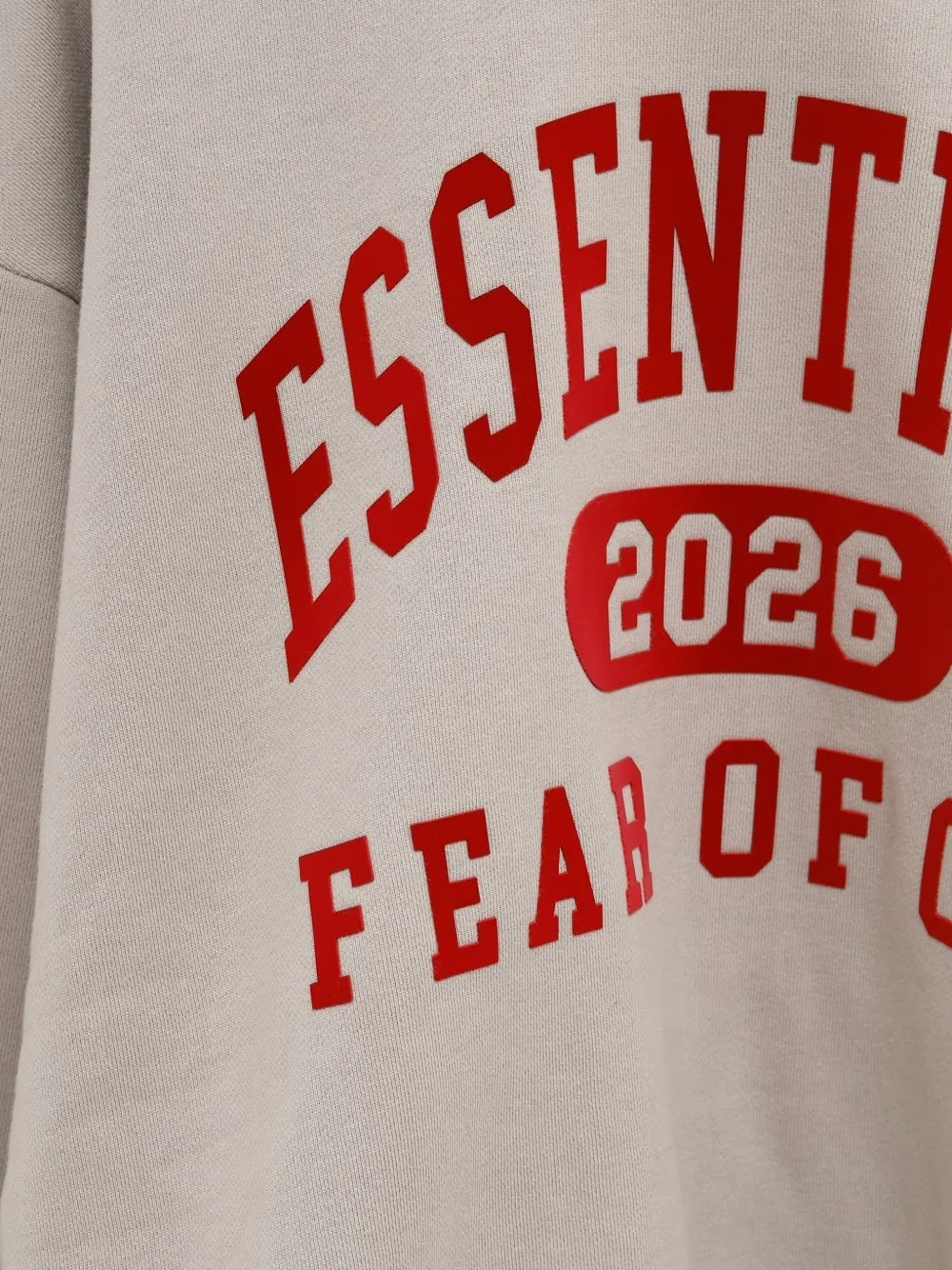 FEAR OF GOD ESSENTIALS Hoodie met logoprint Grijs