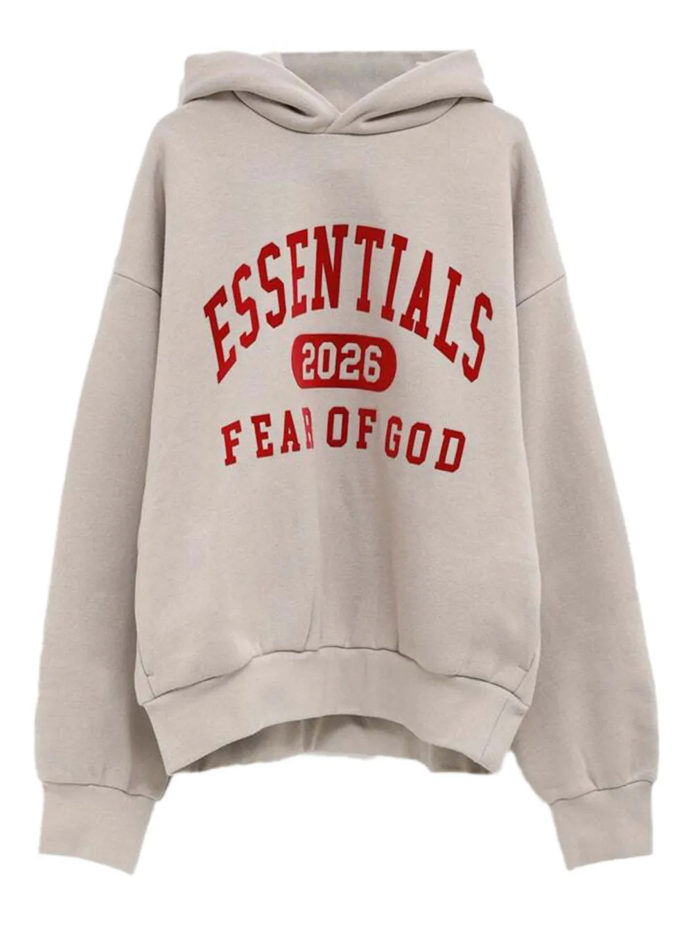 FEAR OF GOD ESSENTIALS logo-print hoodie | Grey | Image 1