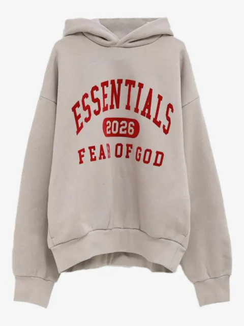FEAR OF GOD ESSENTIALS logo-print hoodie