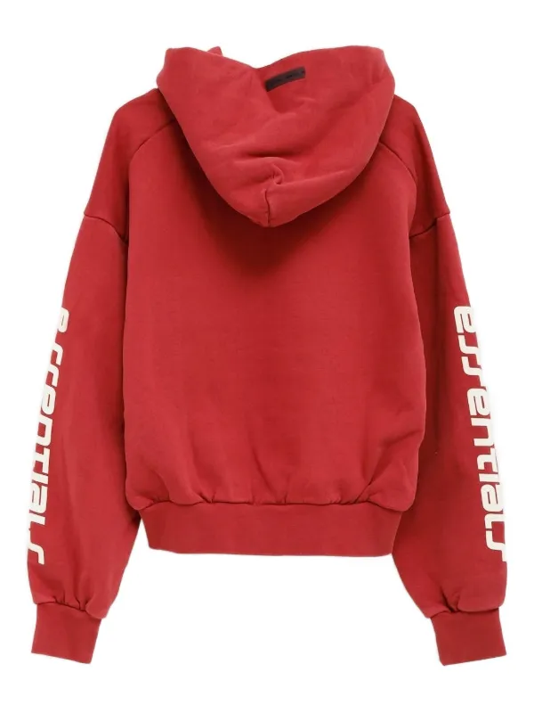 FEAR OF GOD ESSENTIALS ロゴ パーカー | レッド | FARFETCH JP