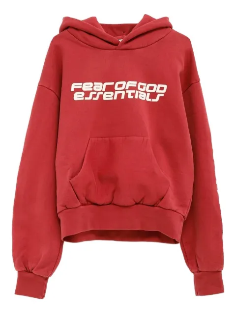 FEAR OF GOD ESSENTIALS logo-print hoodie 