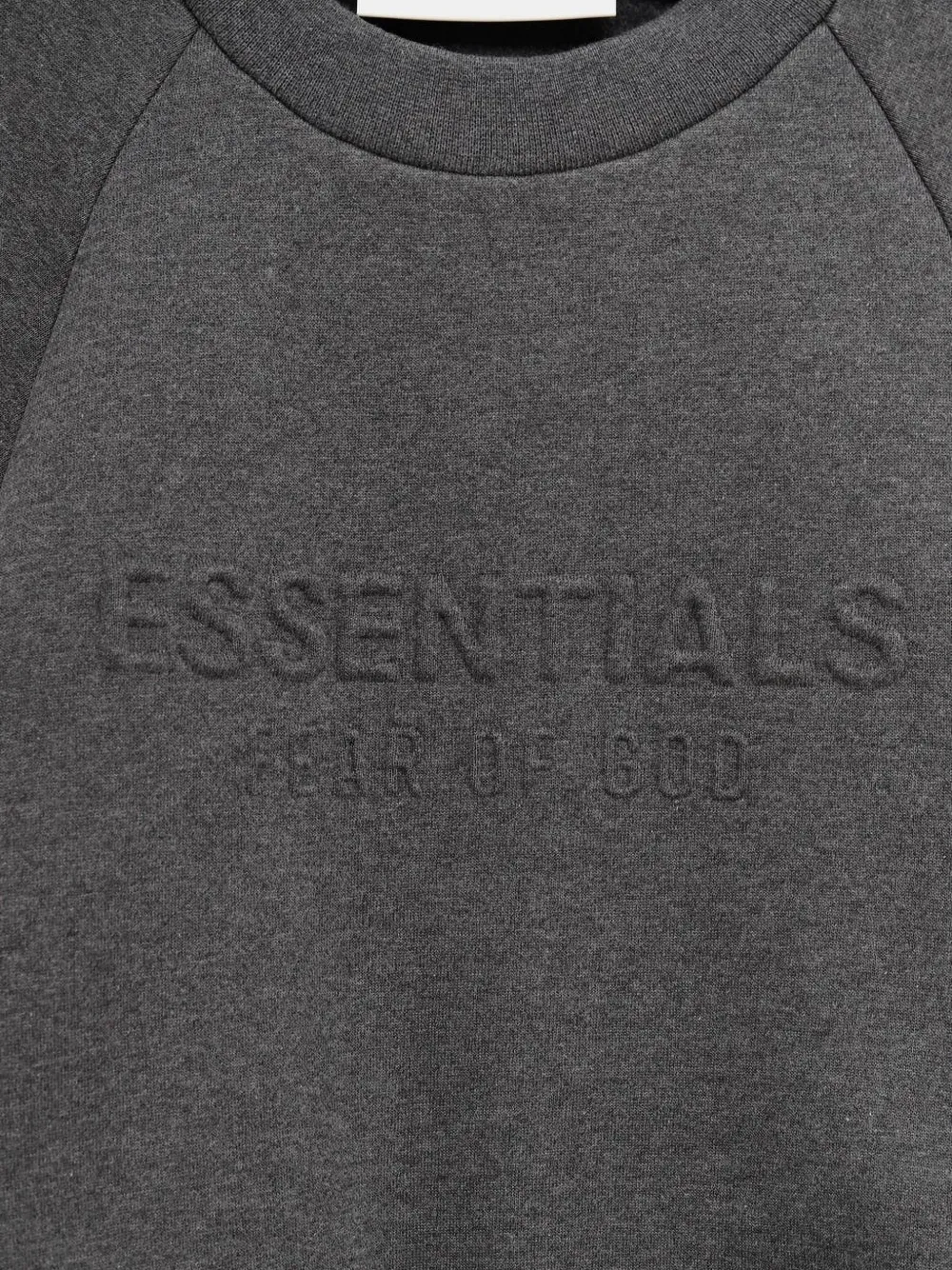 FEAR OF GOD ESSENTIALS 1990s sweater met ronde hals en logo-reliëf Grijs