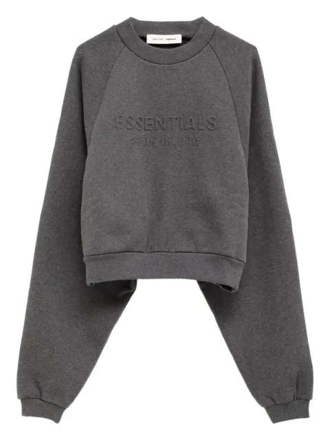 FEAR OF GOD ESSENTIALS 90s embossed-logo crew-neck sweatshirt 