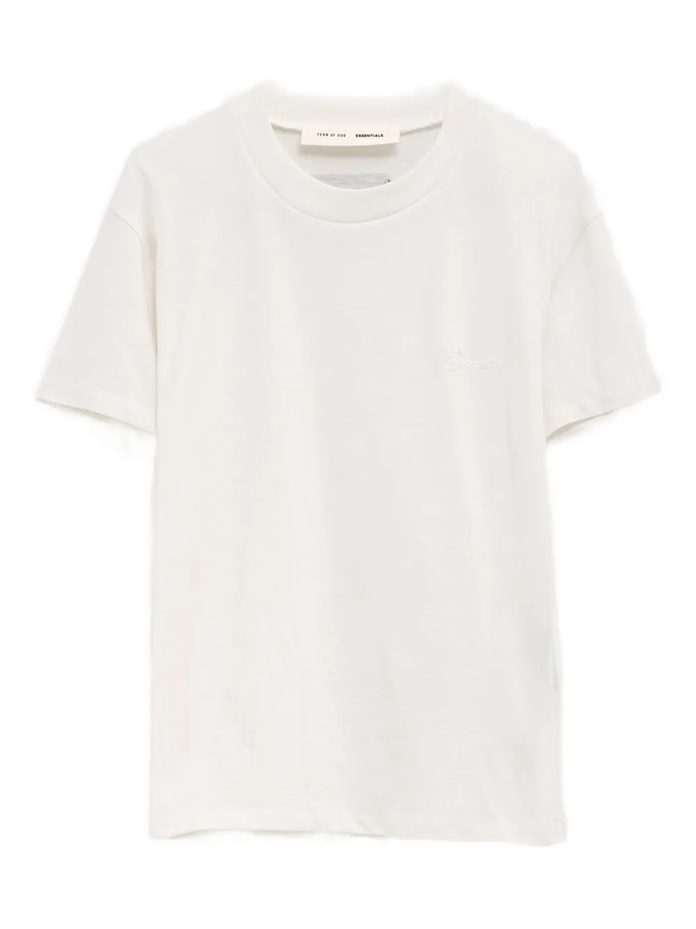 FEAR OF GOD ESSENTIALS embroidered T-shirt - Bianco