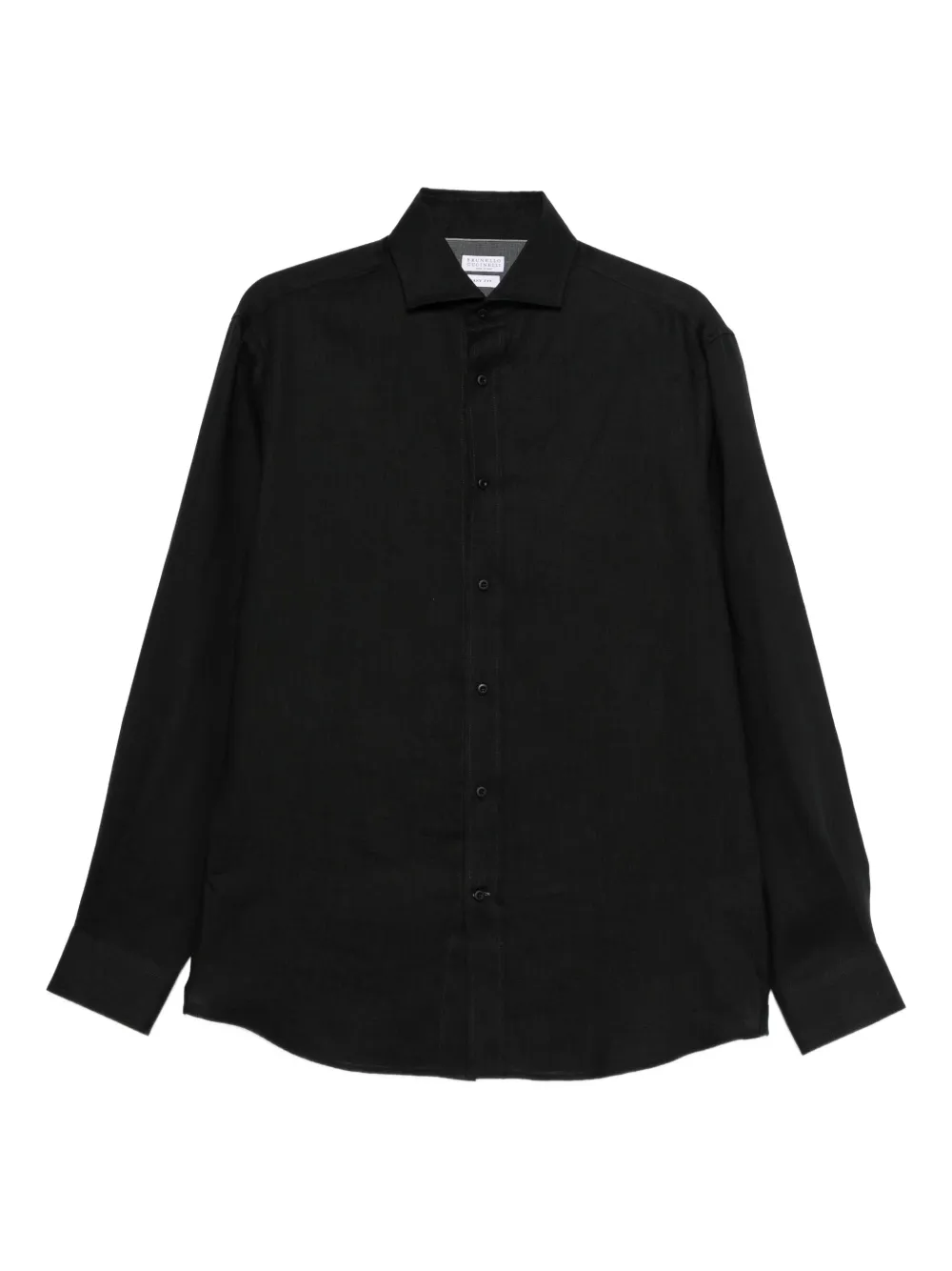 Brunello Cucinelli Langärmeliges Hemd | Schwarz | Image 1
