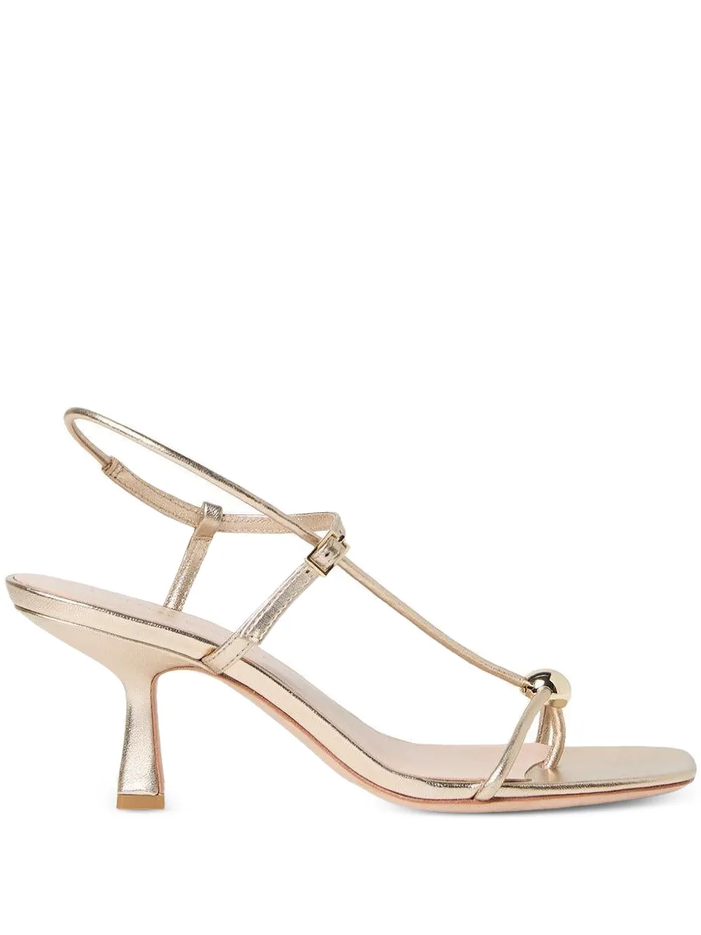 Loeffler Randall 70 mm Triana sandalen met balhak Goud